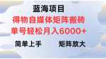 得物自媒体新玩法，矩阵放大收益，单号轻松月入6000+