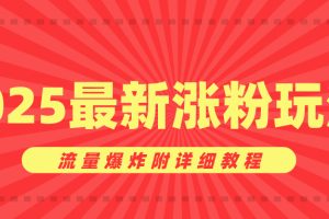 美女账号涨粉秘诀，2025最新涨粉玩法，流量爆炸附详细教程