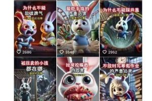 睡前故事动画制作课程，涵盖AI文案、配音、视频剪辑等，实现百分百原创