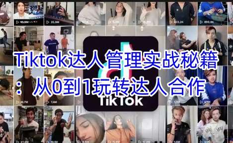 Tiktok达人管理实战秘籍：从0到1玩转达人合作插图