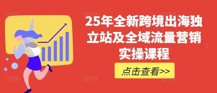 25年全新跨境出海独立站及全域流量营销实操课程，跨境电商独立站TIKTOK全域营销普货特货玩法大全插图