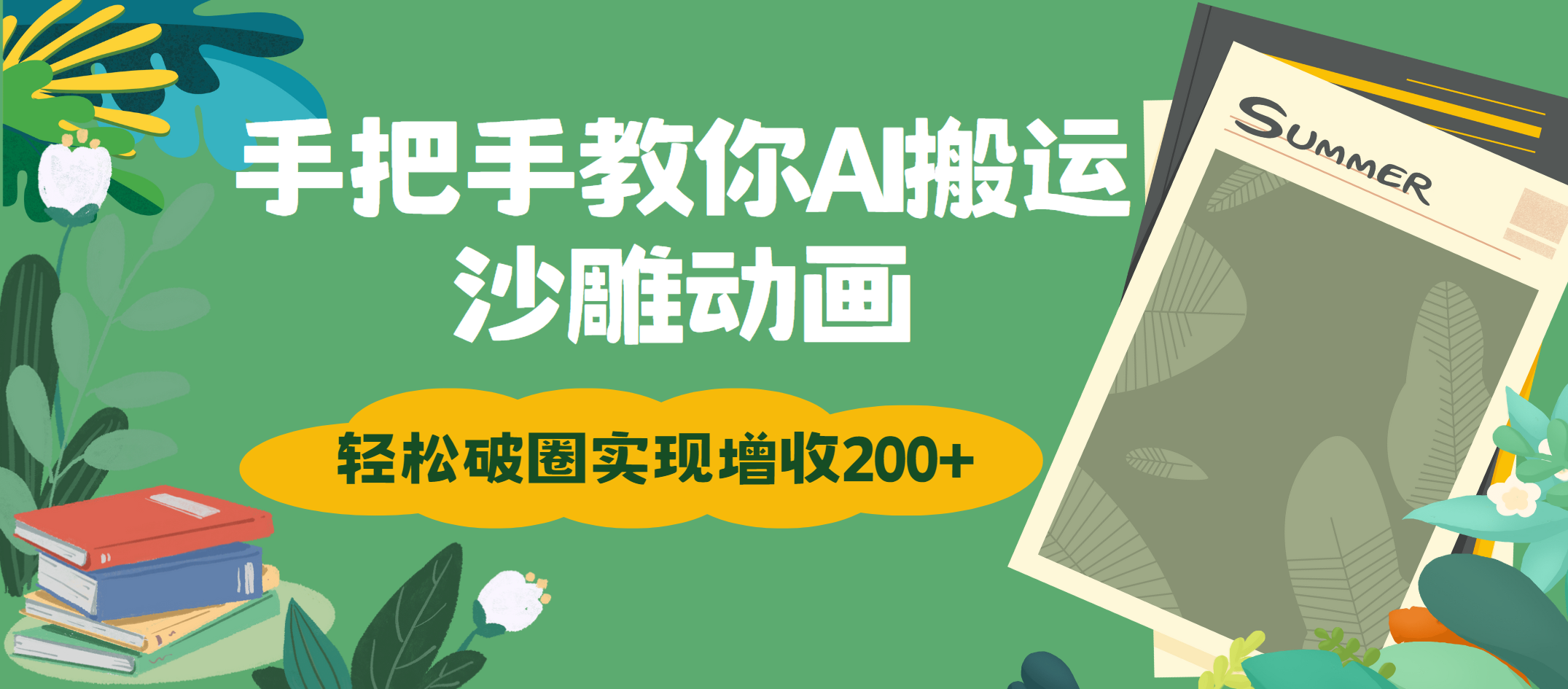 手把手教你用AI搬运沙雕动画轻松破圈实现增收200+插图